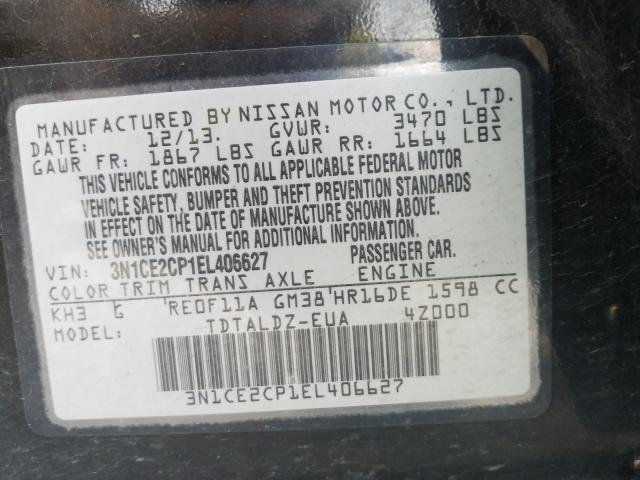 Photo 9 VIN: 3N1CE2CP1EL406627 - NISSAN VERSA NOTE 