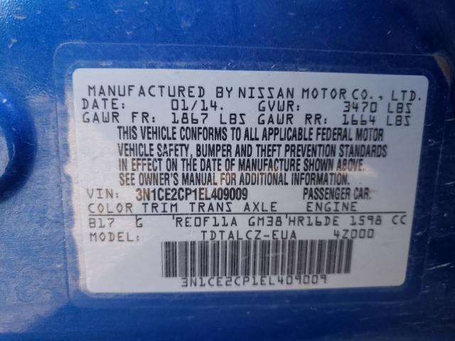 Photo 9 VIN: 3N1CE2CP1EL409009 - NISSAN VERSA NOTE 