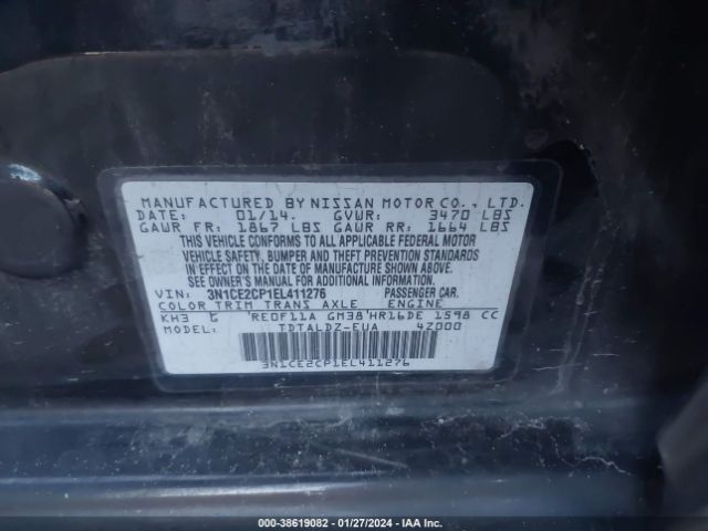 Photo 8 VIN: 3N1CE2CP1EL411276 - NISSAN VERSA NOTE 