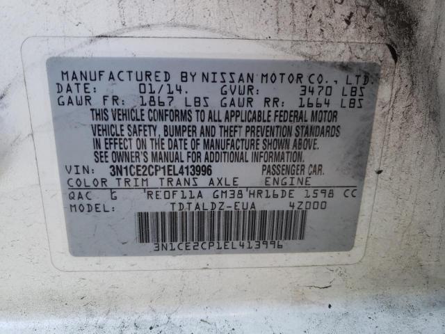 Photo 11 VIN: 3N1CE2CP1EL413996 - NISSAN VERSA NOTE 