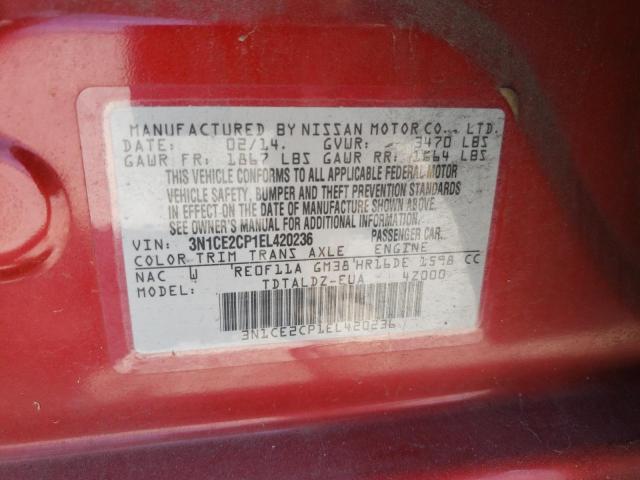 Photo 11 VIN: 3N1CE2CP1EL420236 - NISSAN VERSA NOTE 