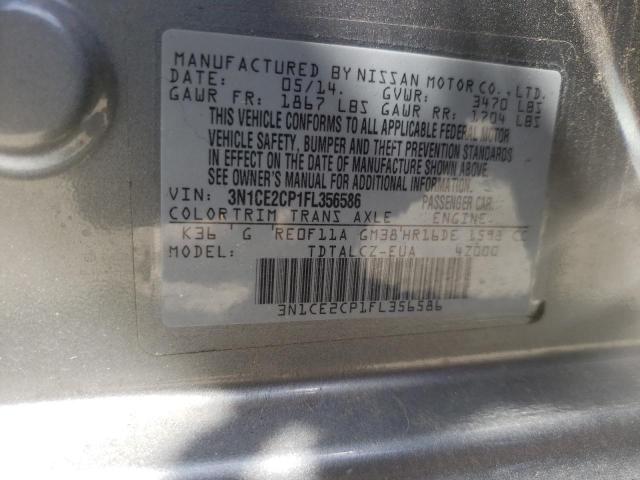 Photo 9 VIN: 3N1CE2CP1FL356586 - NISSAN VERSA NOTE 