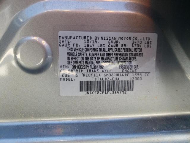 Photo 9 VIN: 3N1CE2CP1FL384792 - NISSAN VERSA NOTE 