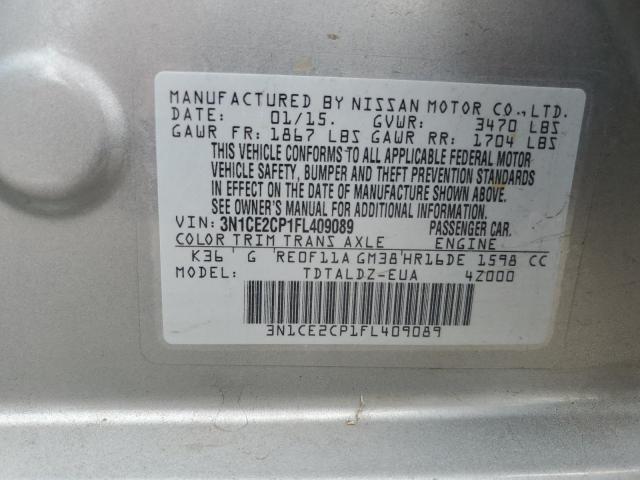 Photo 12 VIN: 3N1CE2CP1FL409089 - NISSAN VERSA 