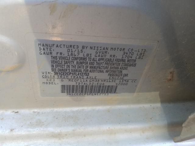 Photo 9 VIN: 3N1CE2CP1FL412753 - NISSAN VERSA NOTE 