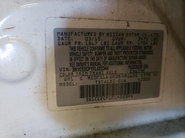 Photo 9 VIN: 3N1CE2CP1FL422344 - NISSAN VERSA NOTE 