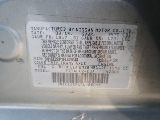 Photo 9 VIN: 3N1CE2CP1FL425048 - NISSAN VERSA NOTE 