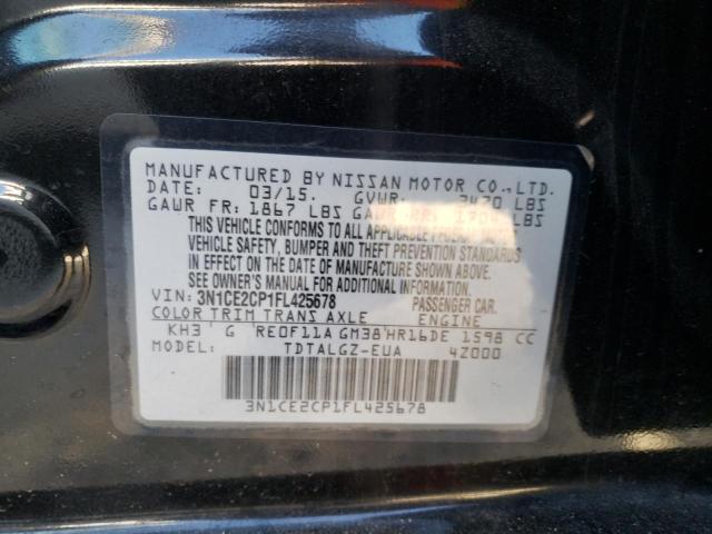 Photo 9 VIN: 3N1CE2CP1FL425678 - NISSAN VERSA NOTE 