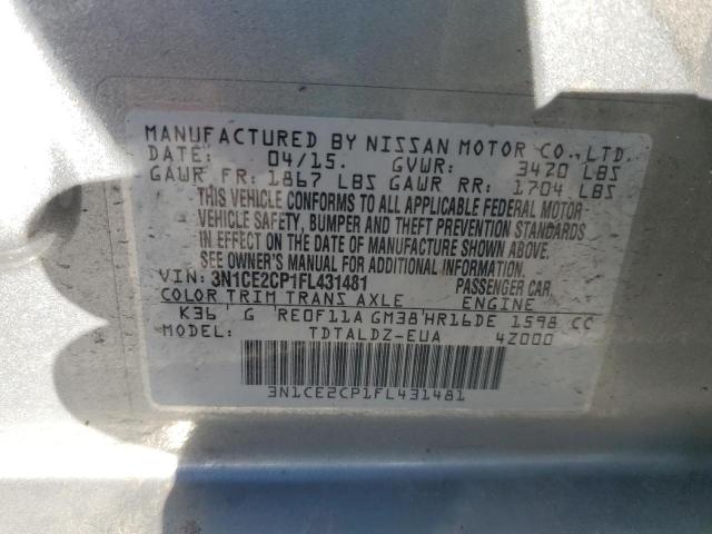 Photo 11 VIN: 3N1CE2CP1FL431481 - NISSAN VERSA NOTE 