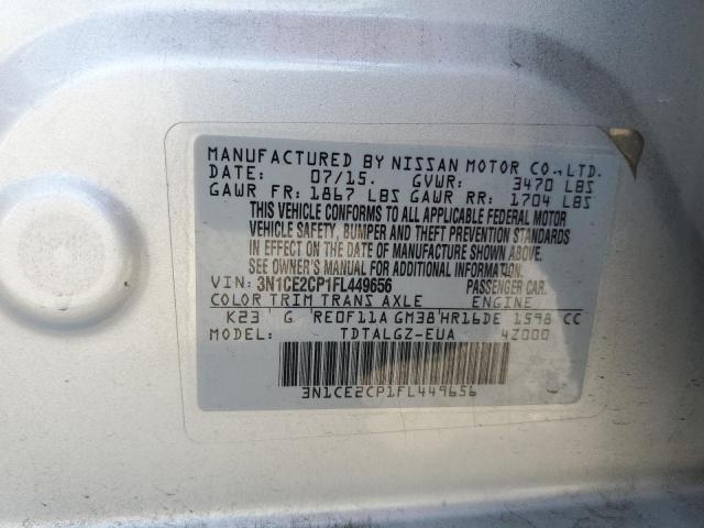 Photo 12 VIN: 3N1CE2CP1FL449656 - NISSAN VERSA NOTE 