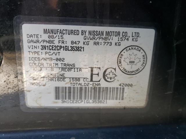 Photo 11 VIN: 3N1CE2CP1GL353821 - NISSAN VERSA NOTE 