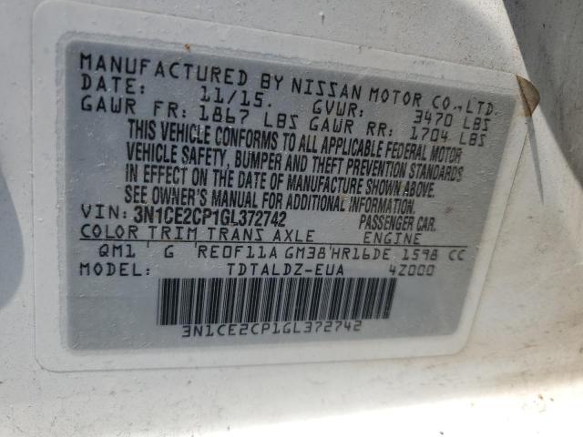 Photo 12 VIN: 3N1CE2CP1GL372742 - NISSAN VERSA 