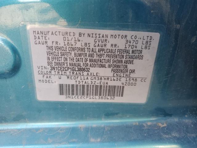 Photo 11 VIN: 3N1CE2CP1GL380632 - NISSAN VERSA 