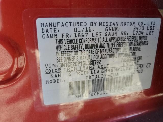 Photo 11 VIN: 3N1CE2CP1GL380792 - NISSAN VERSA NOTE 