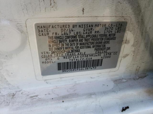 Photo 9 VIN: 3N1CE2CP1GL387693 - NISSAN VERSA NOTE 