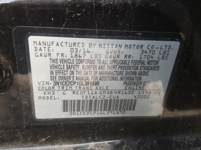 Photo 9 VIN: 3N1CE2CP1GL391890 - NISSAN VERSA NOTE 