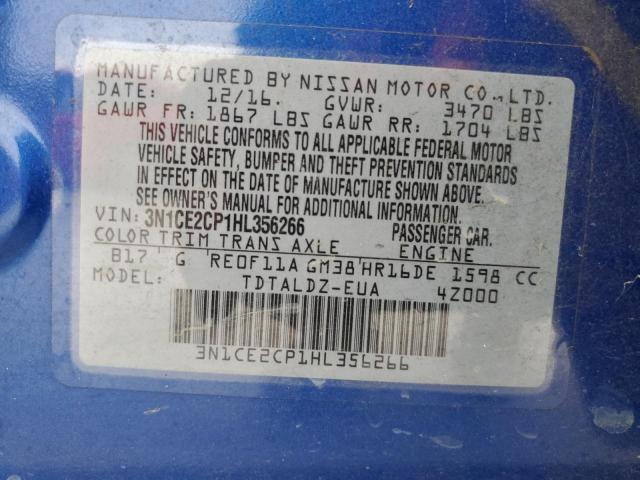 Photo 11 VIN: 3N1CE2CP1HL356266 - NISSAN VERSA 