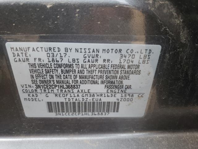 Photo 9 VIN: 3N1CE2CP1HL368837 - NISSAN VERSA NOTE 