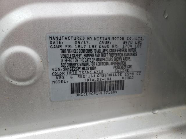 Photo 9 VIN: 3N1CE2CP1HL371804 - NISSAN VERSA NOTE 