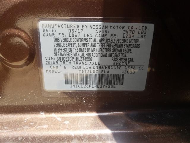 Photo 9 VIN: 3N1CE2CP1HL374556 - NISSAN VERSA NOTE 