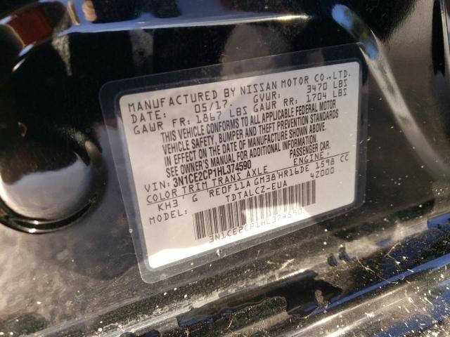 Photo 11 VIN: 3N1CE2CP1HL374590 - NISSAN VERSA NOTE 