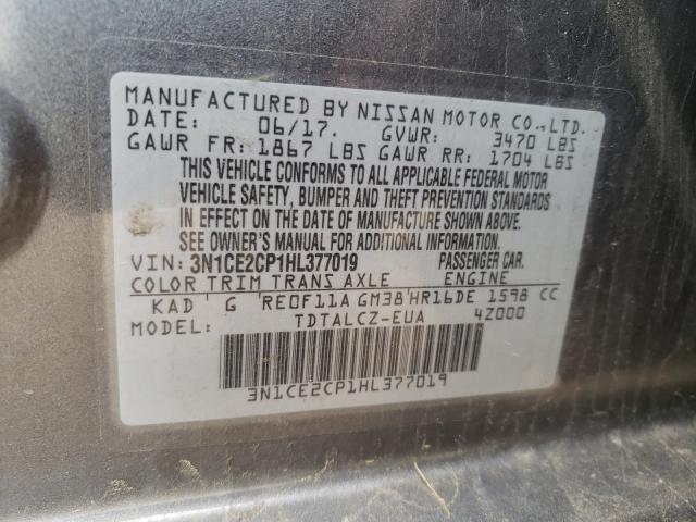 Photo 9 VIN: 3N1CE2CP1HL377019 - NISSAN VERSA NOTE 