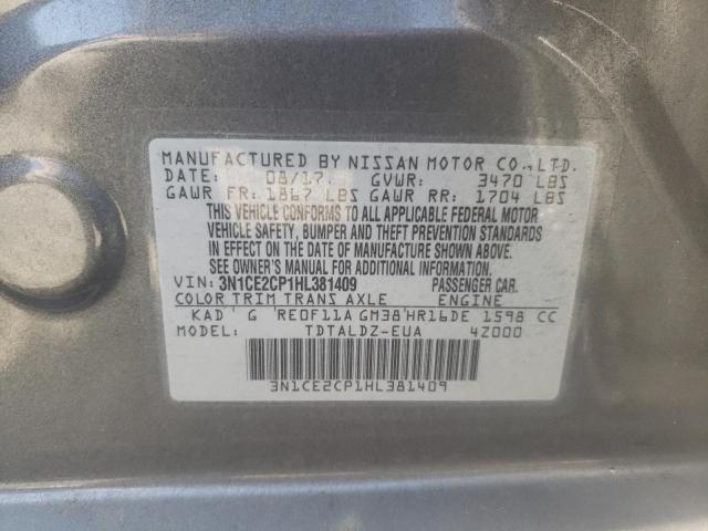 Photo 11 VIN: 3N1CE2CP1HL381409 - NISSAN VERSA NOTE 