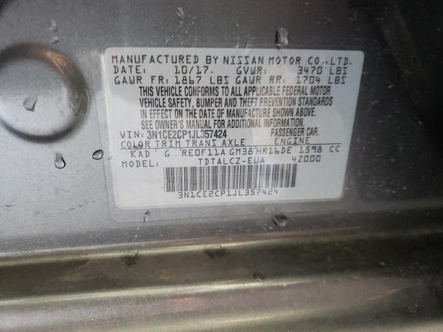 Photo 9 VIN: 3N1CE2CP1JL357424 - NISSAN VERSA NOTE 