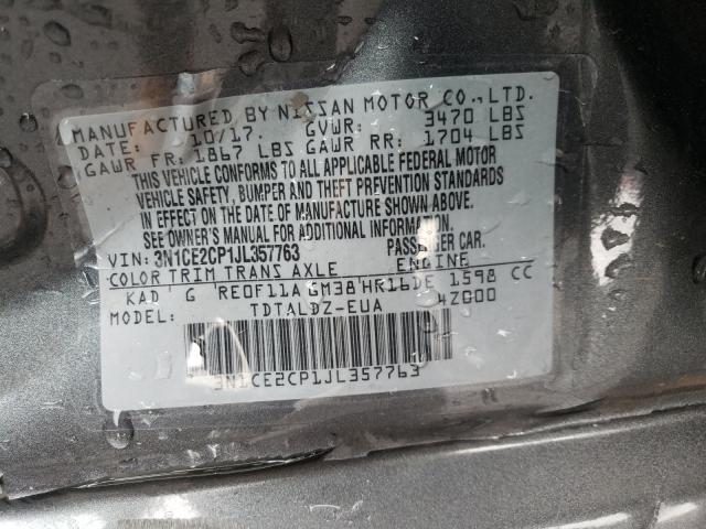 Photo 9 VIN: 3N1CE2CP1JL357763 - NISSAN VERSA NOTE 