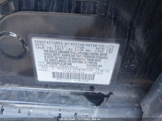 Photo 8 VIN: 3N1CE2CP1JL361358 - NISSAN VERSA NOTE 