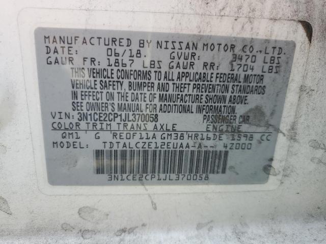 Photo 11 VIN: 3N1CE2CP1JL370058 - NISSAN VERSA 