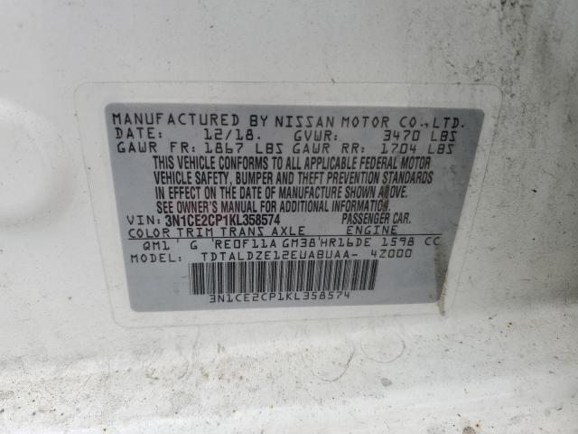 Photo 12 VIN: 3N1CE2CP1KL358574 - NISSAN VERSA NOTE 