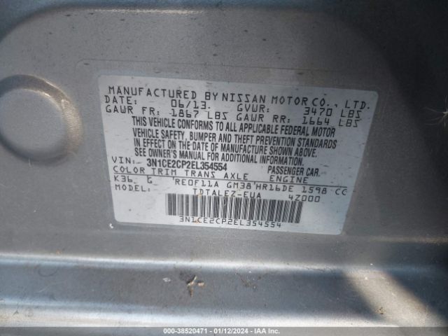 Photo 8 VIN: 3N1CE2CP2EL354554 - NISSAN VERSA NOTE 