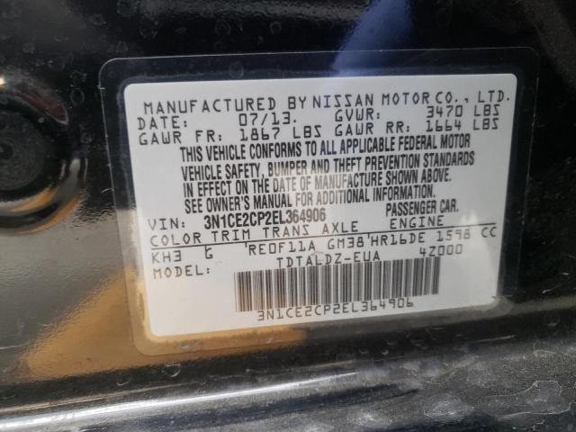 Photo 11 VIN: 3N1CE2CP2EL364906 - NISSAN VERSA NOTE 