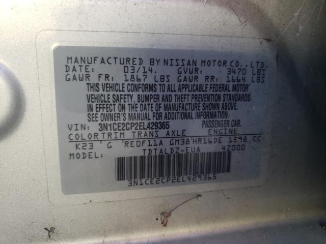 Photo 9 VIN: 3N1CE2CP2EL429365 - NISSAN VERSA NOTE 