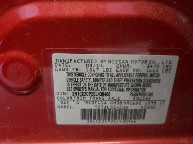 Photo 9 VIN: 3N1CE2CP2EL430466 - NISSAN VERSA NOTE 