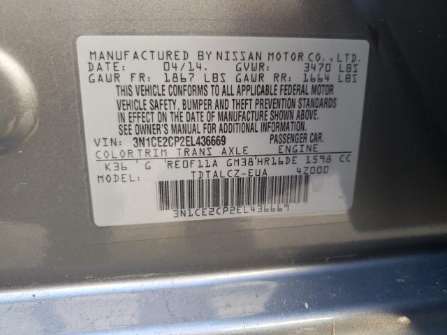 Photo 9 VIN: 3N1CE2CP2EL436669 - NISSAN VERSA NOTE 