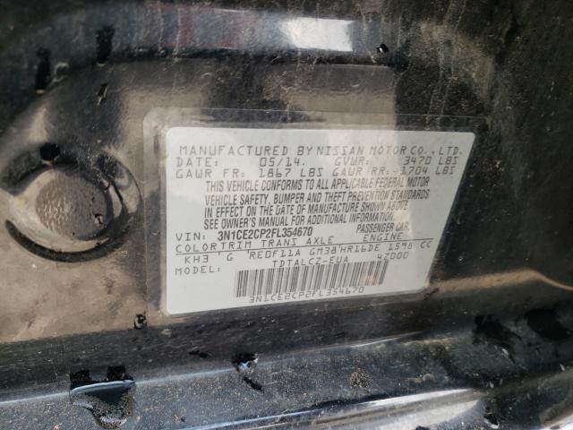 Photo 9 VIN: 3N1CE2CP2FL354670 - NISSAN VERSA NOTE 