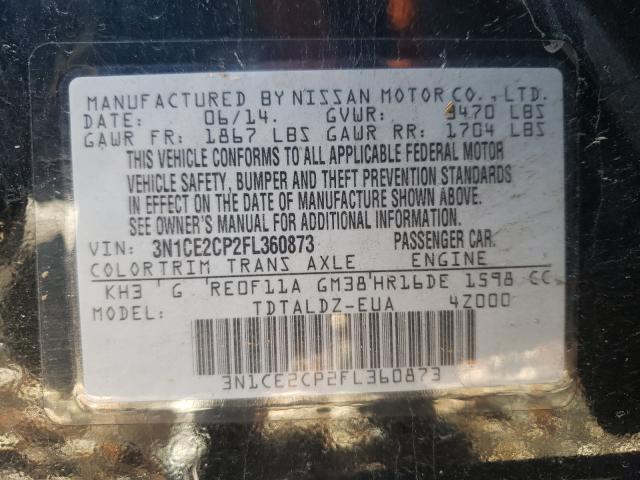 Photo 9 VIN: 3N1CE2CP2FL360873 - NISSAN VERSA NOTE 