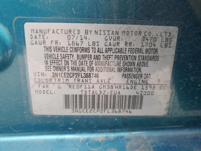 Photo 12 VIN: 3N1CE2CP2FL368746 - NISSAN VERSA NOTE 