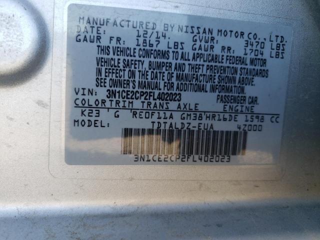 Photo 9 VIN: 3N1CE2CP2FL402023 - NISSAN VERSA NOTE 