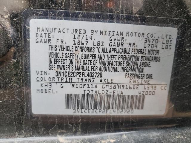 Photo 11 VIN: 3N1CE2CP2FL402720 - NISSAN VERSA 