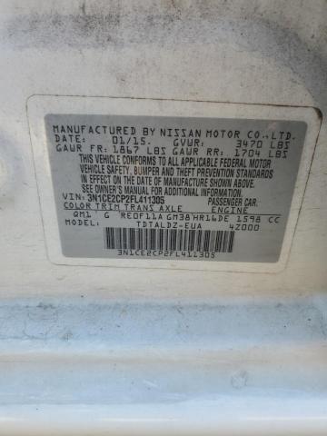 Photo 11 VIN: 3N1CE2CP2FL411305 - NISSAN VERSA NOTE 