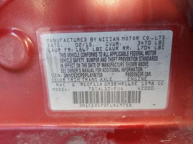 Photo 11 VIN: 3N1CE2CP2FL419758 - NISSAN VERSA NOTE 