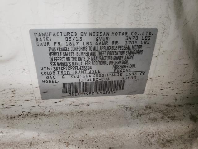 Photo 9 VIN: 3N1CE2CP2FL435894 - NISSAN VERSA NOTE 