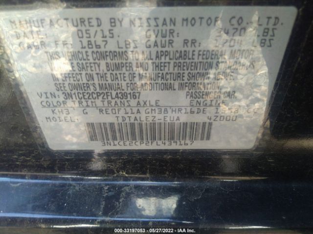 Photo 8 VIN: 3N1CE2CP2FL439167 - NISSAN VERSA NOTE 