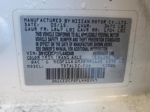 Photo 11 VIN: 3N1CE2CP2FL440349 - NISSAN VERSA NOTE 