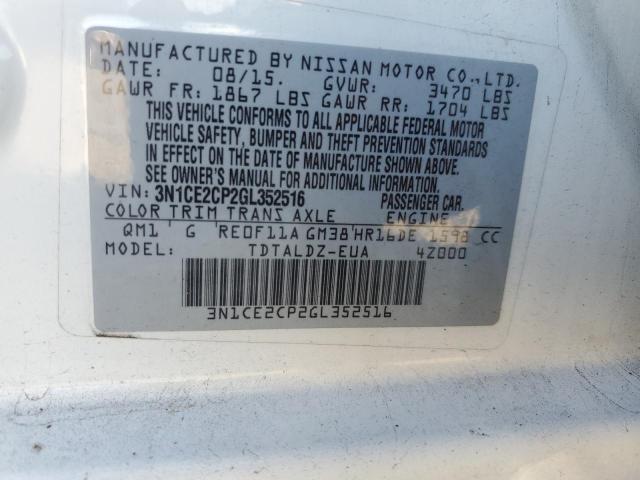 Photo 11 VIN: 3N1CE2CP2GL352516 - NISSAN VERSA NOTE 