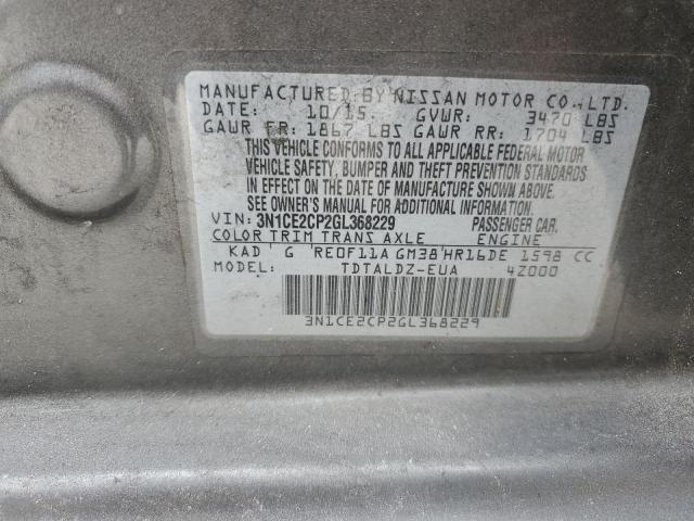 Photo 12 VIN: 3N1CE2CP2GL368229 - NISSAN VERSA NOTE 