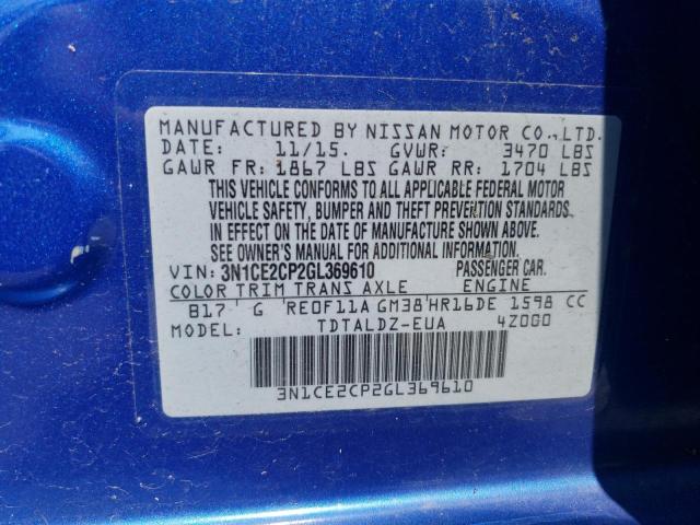 Photo 12 VIN: 3N1CE2CP2GL369610 - NISSAN VERSA NOTE 